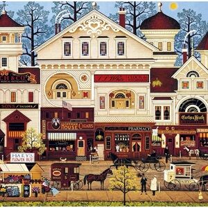 Puzzle Buffalo Games Charles Wysocki Victorian Street 1000 pieces